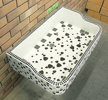 Amazon.co.jp: ガーデンシンク タイル 流し台 昭和レトロ タイル